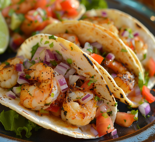 Grilled Herb & Lime Shrimp Tacos