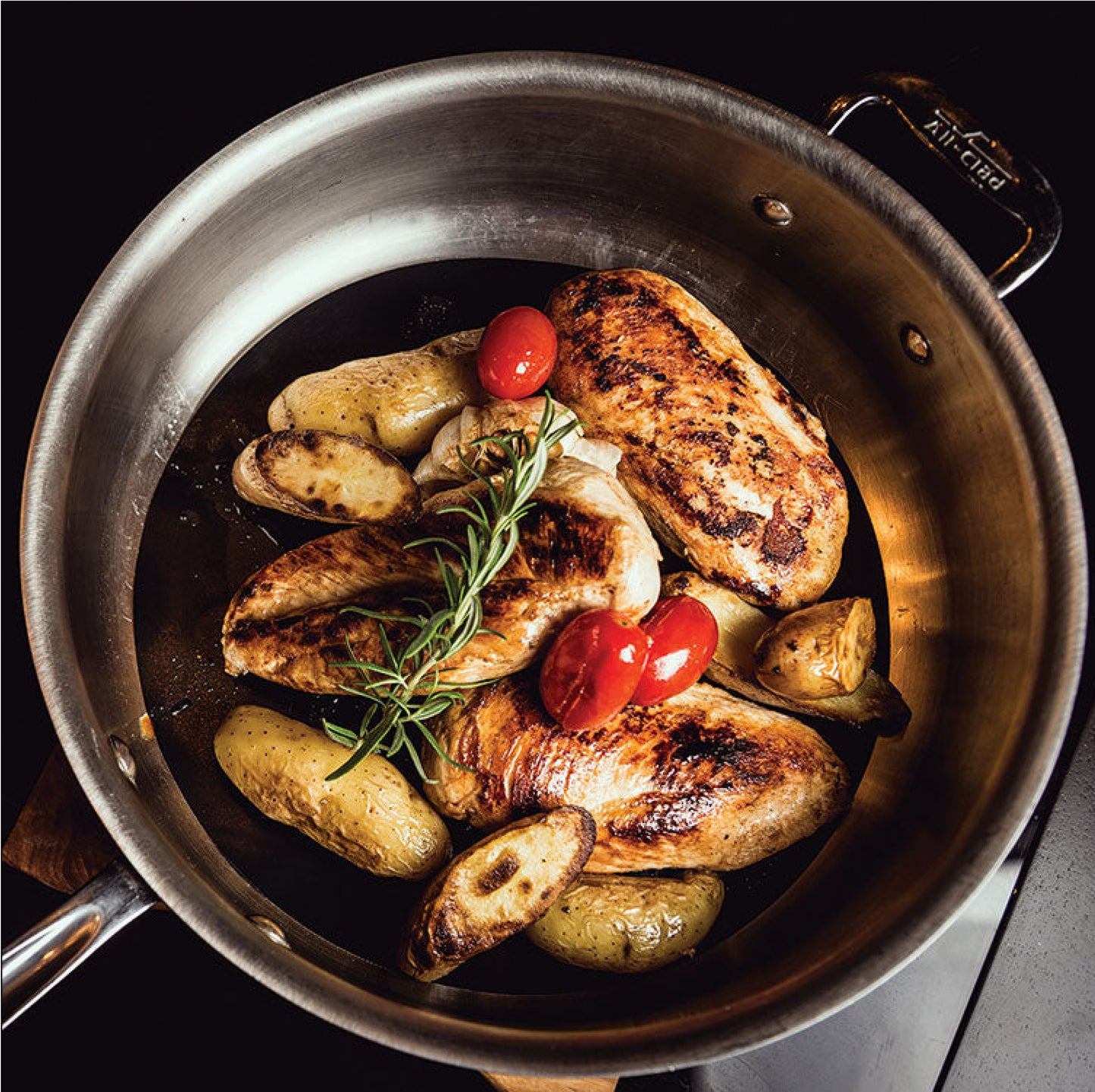 frying pan linear dish