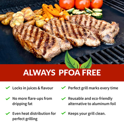 Reusable BBQ Grilling Sheet - 2 Pack